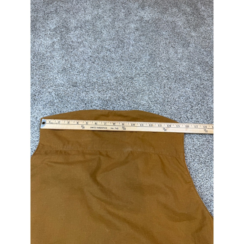 Orvis Mens Leather Sporting Field Vest Brown Suede M573 M - Picture 10 of 11